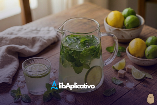 Bebida Natural de Hortelã com Limão O Guia da Refrescância Perfeita