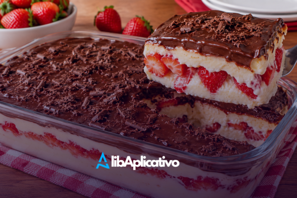 Bombom de Morango na Travessa Receita Cremosa, Fácil e Perfeita para Qualquer Ocasião
